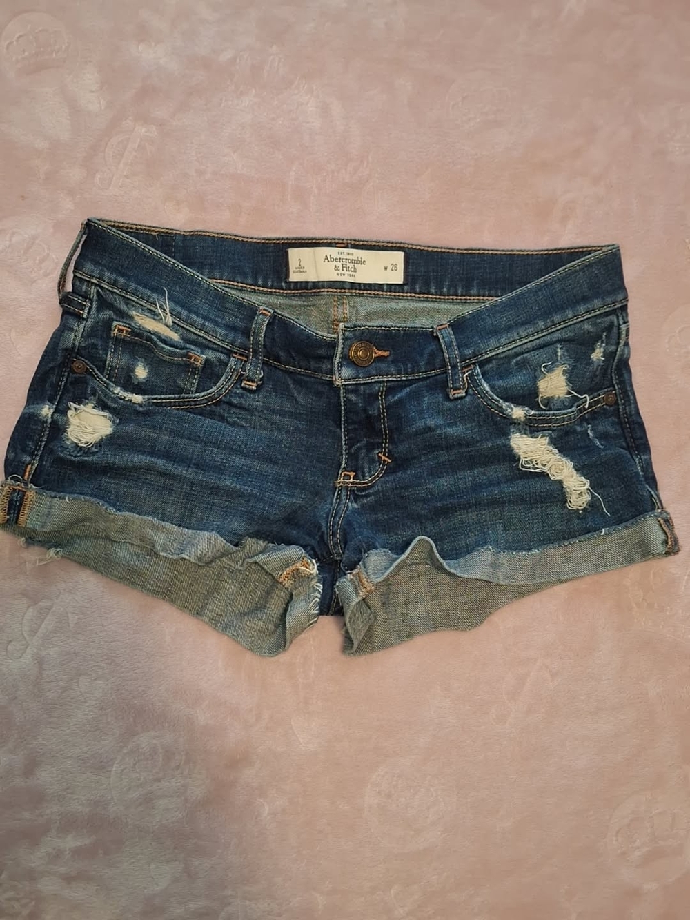 Abercrombie & Fitch Blue Denim Shorts